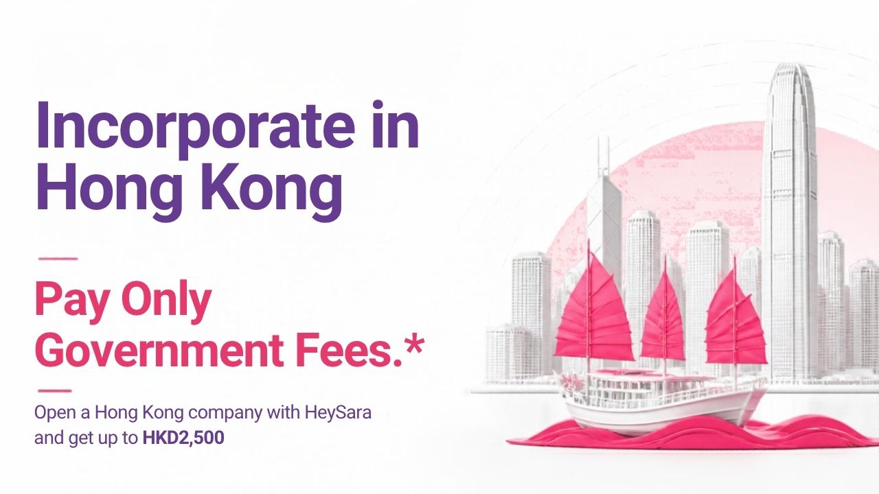 incorporate in hongkong pay only government fee